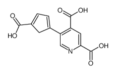 2,4-Pyridinedicarboxylic acid,5-(4-carboxy-1,3-cyclopentadien-1-yl)-结构式
