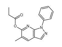 5-methyl-1-phenyl-1H-pyrazolo<3,4-b>pyridin-6-yl propionate Structure