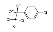 2,2,2-trichloro-1-(4-chlorophenyl)ethane-1,1-bis(olate)结构式