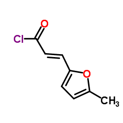 (2E)-3-(5-甲基-2-呋喃基)丙烯酰氯结构式