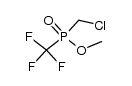 methyl (chloromethyl)(trifluoromethyl)phosphinate结构式