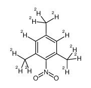 2,4,6-三甲基-5-硝基苯-d11结构式