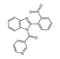 [2-(2-硝基苯基)-1H-苯并咪唑-1-基]-3-吡啶甲酮结构式