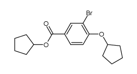 cyclopentyl 3-bromo-4-(cyclopentyloxy)benzoate Structure