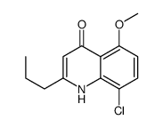 8-氯-5-甲氧基-2-丙基喹啉-4-醇结构式