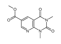 1,3-二甲基-2,4-二氧代-1,2,3,4-四氢吡啶并[2,3-d]嘧啶-6-羧酸甲酯结构式