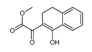 methyl 3,4-dihydro-1-oxo-2(1H)-naphthylidenehydroxyacetate结构式