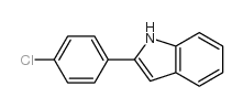 2-(4-氯苯基)-1H-吲哚结构式