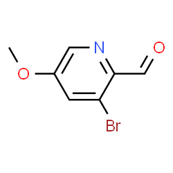 3-溴-5-甲氧基-2-吡啶甲醛结构式