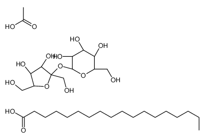乙酰化(蔗糖二硬脂酸酯)结构式
