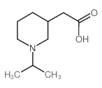 2-(1-Isopropyl-3-piperidinyl)acetic acid结构式