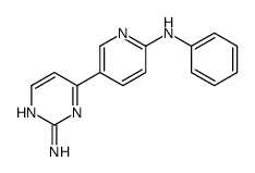 4-(6-anilinopyridin-3-yl)pyrimidin-2-amine结构式