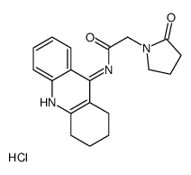 2-(2-oxopyrrolidin-1-yl)-N-(1,2,3,4-tetrahydroacridin-9-yl)acetamide,hydrochloride Structure