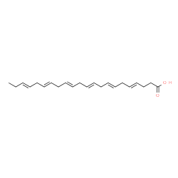 (4Z,7Z,10Z,13Z,16Z,19E)-4,7,10,13,16,19-Docosahexaenoic acid结构式