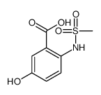 5-hydroxy-2-Methanesulfonamidobenzoic acid Structure