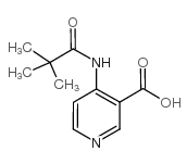 4-(2,2,2-三甲基乙酰氨基)烟酸结构式