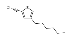 (4-hexylthiophen-2-yl)magnesium chloride Structure