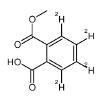 邻苯二甲酸单甲酯-d4结构式