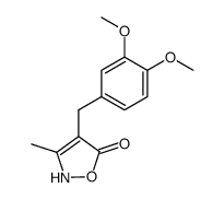 4-(3,4-dimethoxybenzyl)-3-methylisoxazol-5(2H)-one Structure