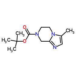2-Methyl-2-propanyl 3-methyl-5,6-dihydroimidazo[1,2-a]pyrazine-7(8H)-carboxylate结构式
