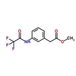 Methyl {3-[(trifluoroacetyl)amino]phenyl}acetate Structure