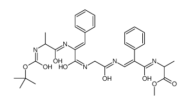 tert-butyloxycarbonyl-alanyl-dehydrophenylalanyl-glycyl-dehydrophenylalanyl-alanyl-methoxy picture