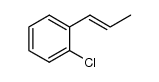 1-(2-chlorophenyl)-trans-1-propene Structure
