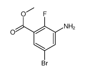 3-氨基-5-溴-2-氟苯甲酸甲酯结构式