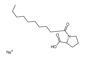 sodium,(2S)-1-decanoylpyrrolidine-2-carboxylic acid Structure