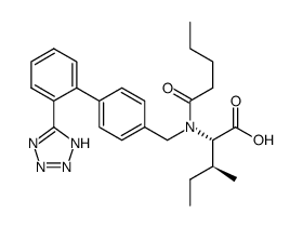 N-戊酰基-N-[2'-(1H-四唑-5-基)[1,1'-联苯基]-4-基甲基]-L-异亮氨酸图片