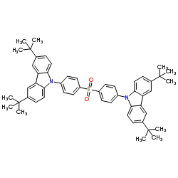 Bis[4-(3,6-Di-tert-butylcarbazole-9-yl)phenyl] sulfone Structure