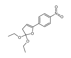 2,2-diethoxy-5-(4-nitro-phenyl)-2,3-dihydro-furan Structure