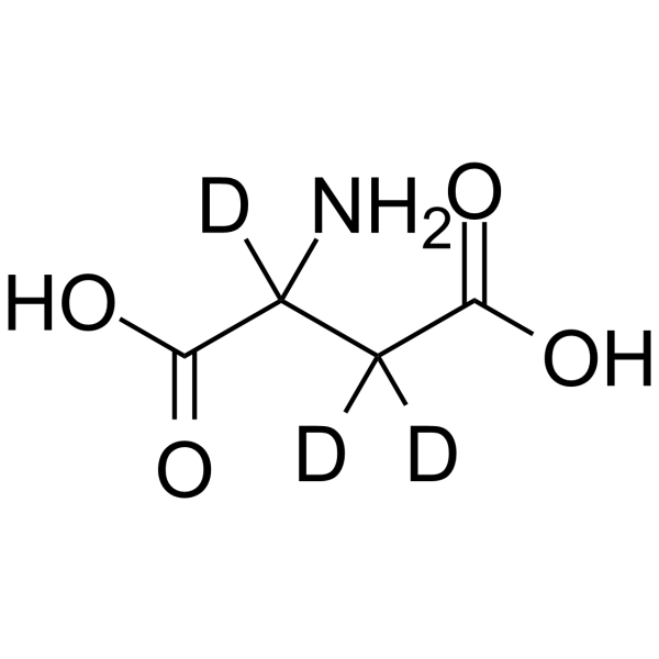 Dl-天冬氨酸-2,3,3-d3结构式