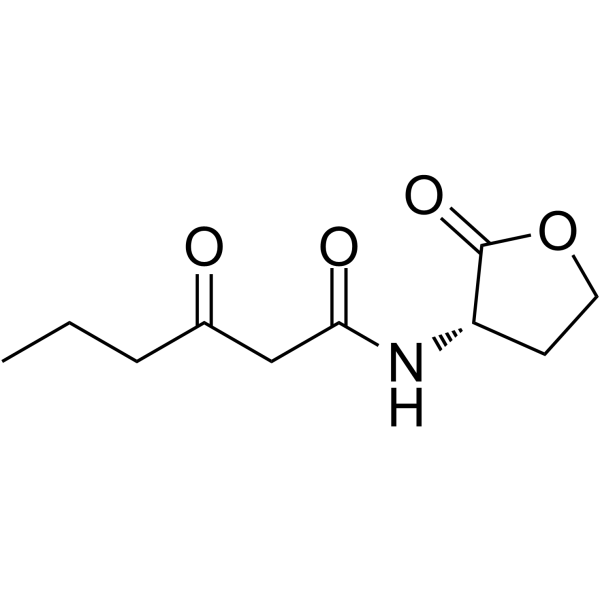 N-3-氧-己酰高丝氨酸内酯结构式