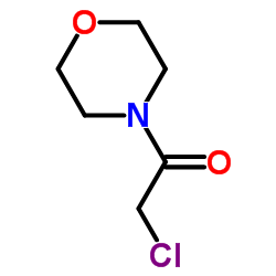 2-Chloro-1-(4-morpholinyl)ethanone Structure