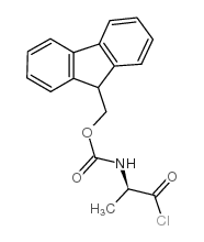 Fmoc-D-丙氨酰氯结构式