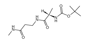 t-Boc-L-Ala-β-Ala-NHMe Structure