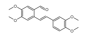 (E)-2-(3,4-dimethoxystyryl)-4,5-dimethoxybenzaldehyde Structure
