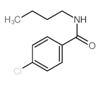 Benzamide,N-butyl-4-chloro- Structure