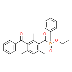 Ethyl (3-benzoyl-2,4,6-trimethylbenzoyl)(phenyl)phosphinate结构式