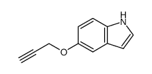 5-(prop-2-ynynloxy)indole Structure