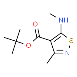 3-甲基-5-(甲基氨基)异噻唑-4-羧酸叔丁酯结构式