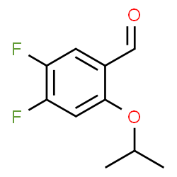 4,5-Difluoro-2-(propan-2-yloxy)benzaldehyde结构式