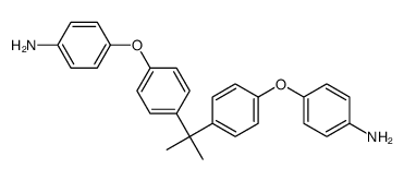 4-[4-[2-[4-(4-氨基苯氧基)苯基]丙烷]苯氧基]苯胺结构式