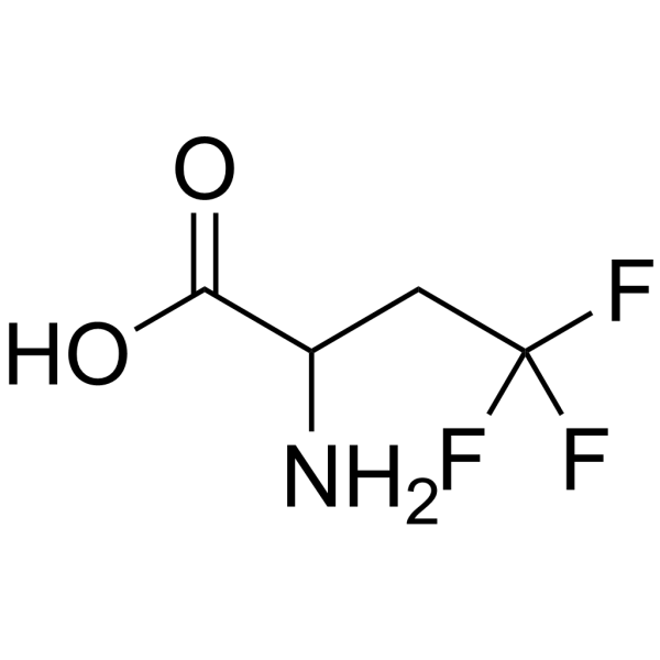 2-氨基-4,4,4-三氟丁酸结构式
