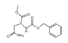 N-benzyloxycarbonyl-D-asparagine methyl ester结构式