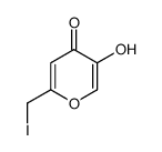5-Hydroxy-2-(iodomethyl)-4H-pyran-4-one结构式