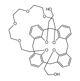 25,27-bis(2-hydroxyethoxy)calix[4]arene-crown-6结构式