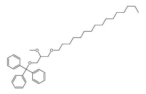 (+/-)1-O-Hexadecyl-2-O-methyl-3-O-(triphenylmethyl)glycerol Structure