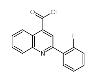 2-(2-氟苯基)-4-喹啉羧酸结构式